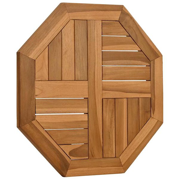 vidaXL Tischplatte 50x50x2,5 cm Achteckig Massivholz Teak
