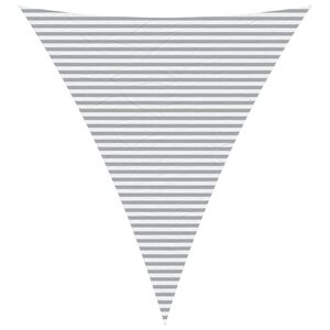 vidaXL Sonnensegel Hellgrau und Wei&szlig; 5 x 6 x 6 m