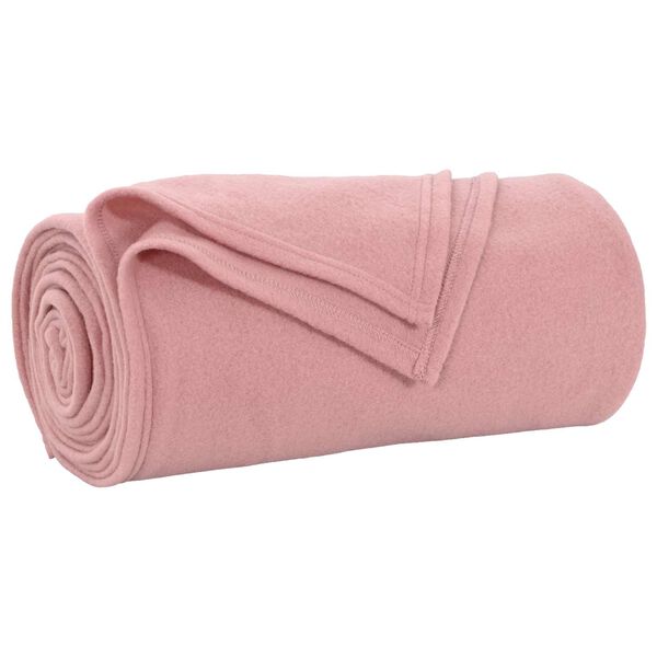 vidaXL Wohndecken 24 pcs Rosa 240 x 220 cm Fleece