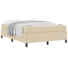 vidaXL Boxspringbett Creme 140 x 200 cm Stoff
