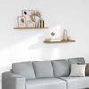vidaXL Wandregal 2 pcs Braun 90 x 23,5 x 4 cm Holzwerkstoff