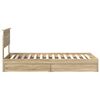 vidaXL Aufbewahrungsbett Sonoma-Eiche 90 x 190 cm Holzwerkstoff