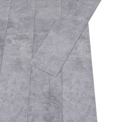 vidaXL PVC-Fliesen Selbstklebend 5,21 m² 2 mm Zementgrau