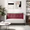vidaXL R&uuml;cken Kissen Weinrot 140 x 24 x 50 cm Stoff