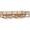 vidaXL Outdoor-Sofagarnitur 7 pcs Natur Massivholz Akazie