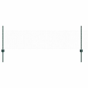 vidaXL Sechseckzaun mit Pfosten 100 x 0,5 m PVC-beschichteter Stahl