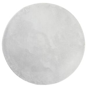 vidaXL Teppich HUARTE Kurzflor Weich und Waschbar Grau &Oslash; 120 cm