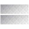 vidaXL Treppe Tritt 2 stk. 75 x 25 cm Silber Aluminium Rechtwinklig