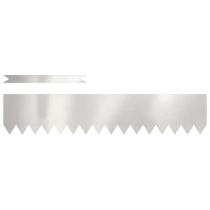 vidaXL Raseneinfassung 50 pcs Silber 100 x 0,05 x 20 cm Edelstahl