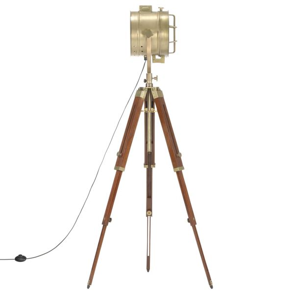 vidaXL Stehleuchte Dreibein Massivholz Mango 165 cm
