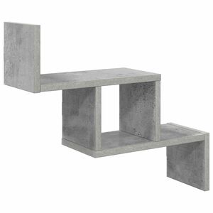 vidaXL Wandregal Betongrau 48 x 15 x 42 cm Holzwerkstoff