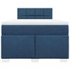 vidaXL Boxspringbett mit Matratze Blau 120x190 cm Stoff