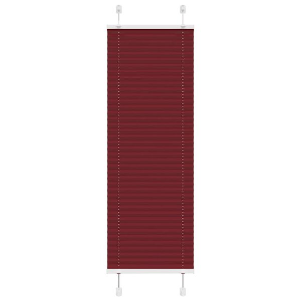 vidaXL Plissee Bordeauxrot 50x100 cm Stoffbreite 49,4 cm Polyester