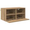 vidaXL TV-Wandregale 2 pcs Artisan-Eiche 60 x 30 x 30 cm Holzwerkstoff