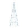 vidaXL LED-Weihnachtsbaum f&uuml;r Fahnenmast 550 LEDs Blau 300 cm