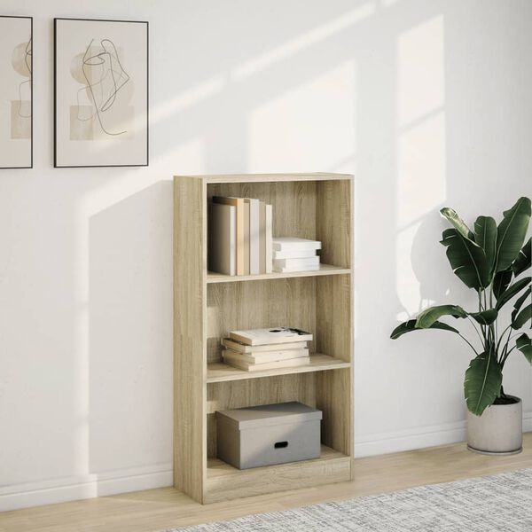 vidaXL Bücherregal Sonoma-Eiche 60x24x109 cm Holzwerkstoff