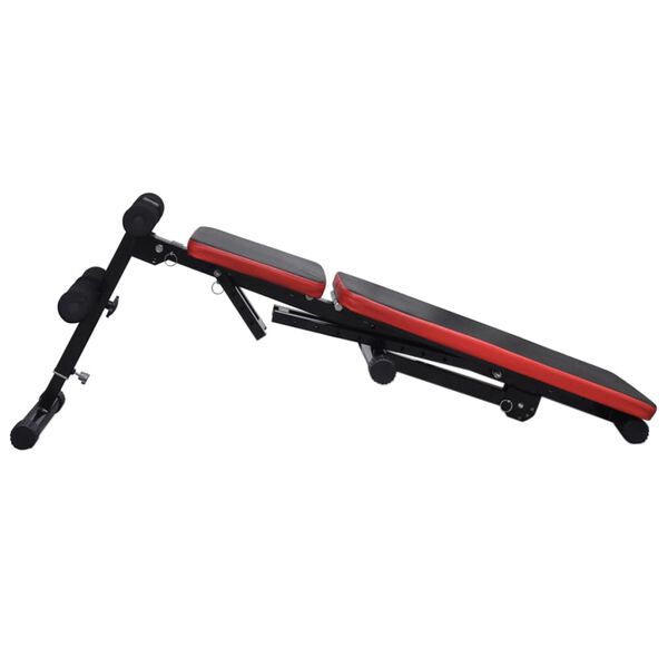 vidaXL Hantelbank Verstellbar mit Langhantel Kurzhantel Set 30,5 kg