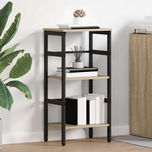 vidaXL B&uuml;cherregal Sonoma-Eiche 40 x 29,5 x 81 cm Holzwerkstoff