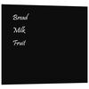 vidaXL Magnettafel Wandmontage Schwarz 60x50 cm Hartglas