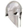 vidaXL Griechischer Krieger-Helm Antik Replik f&uuml;r LARP Silbern Stahl