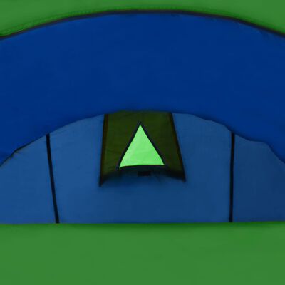Familienzelt Kuppelzelt Campingzelt 4 Personen Blau/Grün