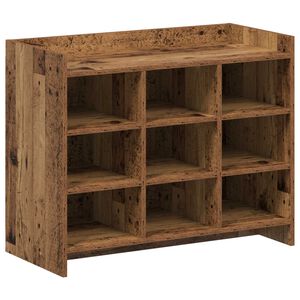 vidaXL Schuhschrank Altholz 85 x 39,5 x 70 cm Holzwerkstoff