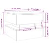 vidaXL Couchtisch mit LED-Leuchten Altholz-Optik 50x50x40 cm