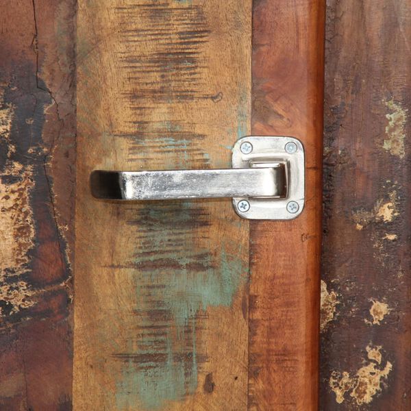 vidaXL Highboard 90x42x142 cm Altholz Massiv