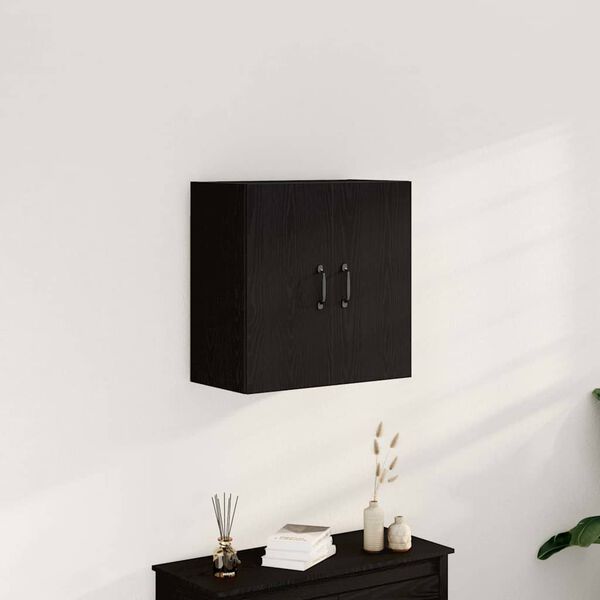 vidaXL Wandschrank Schwarze Eiche 60 x 31 x 60 cm Holzwerkstoff