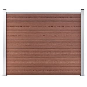 vidaXL Zaunelement WPC 180x146 cm Braun