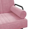 vidaXL Schlafsofa mit Armlehnen Rosa Samt