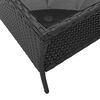 vidaXL 6-tlg. Garten-Sofagarnitur mit Kissen Schwarz Poly Rattan
