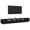 vidaXL TV-Schrankset 3 pcs Schwarz 300 x 35 x 40 cm Holzwerkstoff