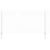 vidaXL Zaun mit Pfosten Silber 1,2 x 25 m Stahl