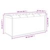vidaXL Sitzbank mit Stauraum Schwarz 102x42x45 cm Holzwerkstoff
