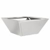 vidaXL Garten-Pflanzgef&auml;&szlig; Silber 35 x 35 x 15 cm Edelstahl