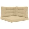 vidaXL Sofakissen f&uuml;r drau&szlig;en Polyester Beige 80 x 80 x 8 cm
