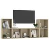 vidaXL 3-tlg. TV-Schrank-Set Sonoma-Eiche Holzwerkstoff