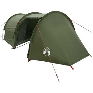 vidaXL Tunnelzelt 410 x 175 x 105 cm Olivgr&uuml;n Polyester und Stahl