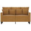 vidaXL 2-Sitzer-Sofa Braun 120 cm Samt