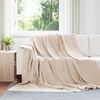 vidaXL Wohndecken 6 pcs Beige 220 x 240 cm Fleece