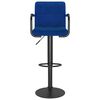 vidaXL Barhocker Blau Stoff