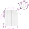 vidaXL Balkenjalousien Wei&szlig; 175 x 135 cm Aluminium