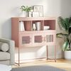 vidaXL Sideboard Rosa 100,5x39x107 cm Kaltgewalzter Stahl