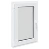 vidaXL Kellerfenster RISOR 60 x 80 cm PVC und Glas Wei&szlig;