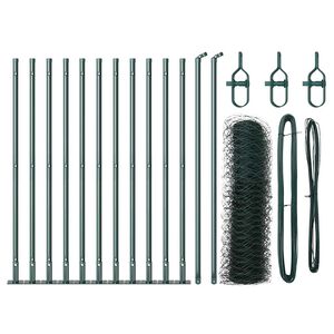 vidaXL Zaunpfosten Gr&uuml;n