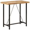 vidaXL Bartisch 110x55x107 cm Massivholz Mango und Eisen