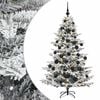 vidaXL K&uuml;nstlicher Weihnachtsbaum mit Weihnachtskugel 150 cm 150 LEDs