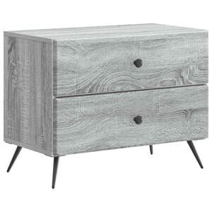 vidaXL Nachttisch Graues Sonoma 62 x 34,5 x 47,5 cm Holzwerkstoff