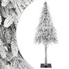 vidaXL K&uuml;nstlicher Weihnachtsbaum Wei&szlig; 86 x 86 x 210 cm